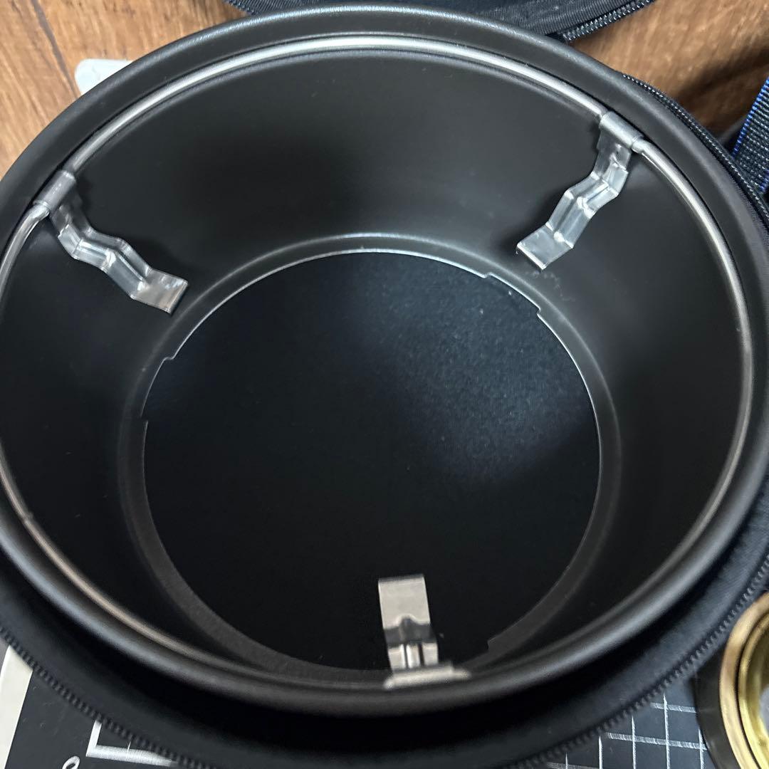 トランギア ストームクッカーL・ブラックバージョン 専用ケース付き