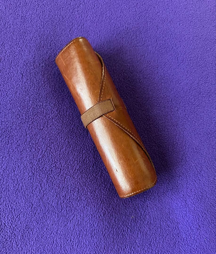 ✨希少✨エムピウ ペンケース 「ロトロ / rotolo」 コニャック