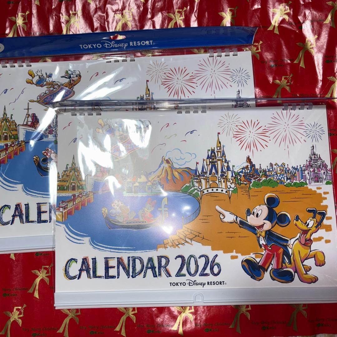新品未開封　ディズニーリゾート限定 2026 壁掛けカレンダー2セット