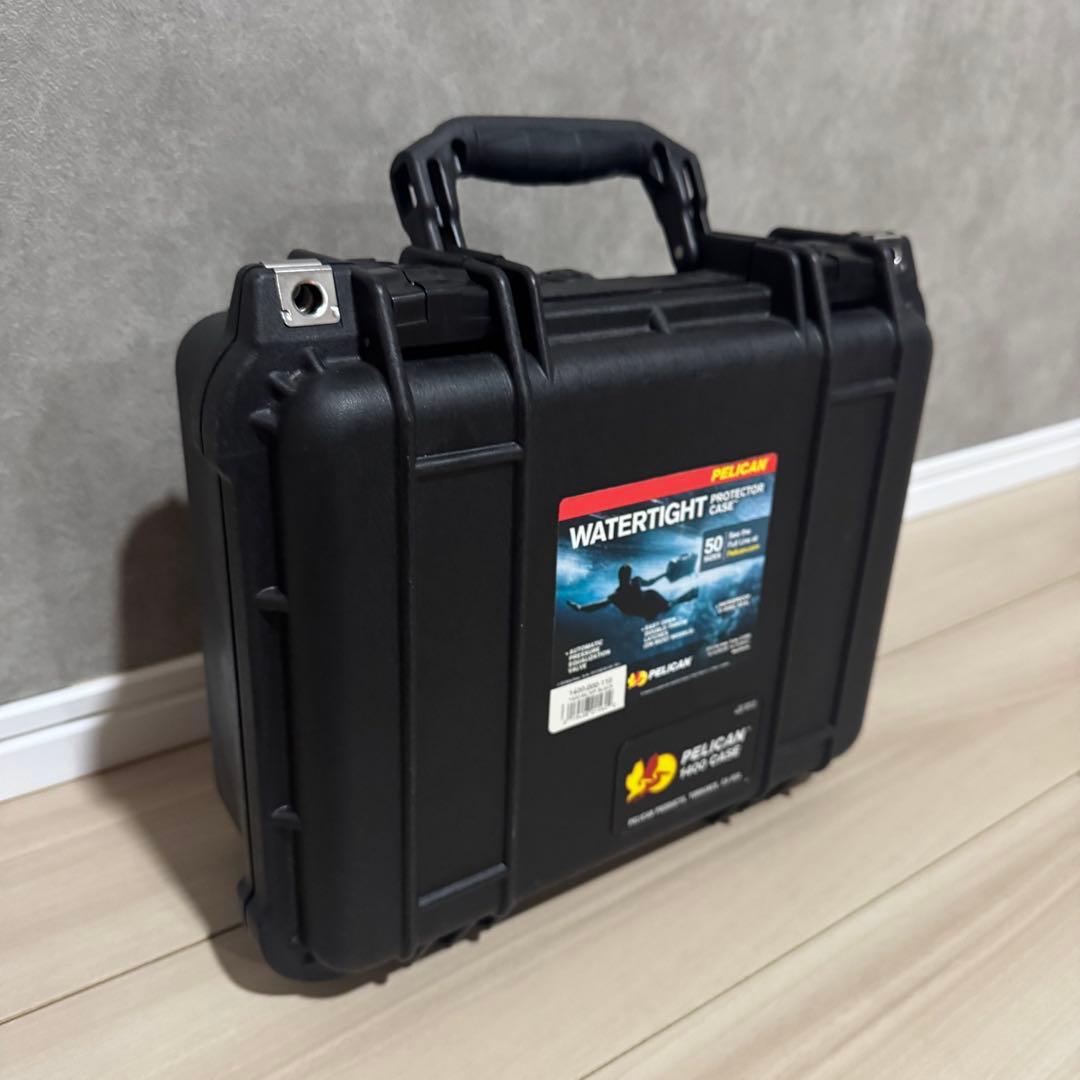 【美品】ペリカン1400 Case 防水セキュリティケースブラック