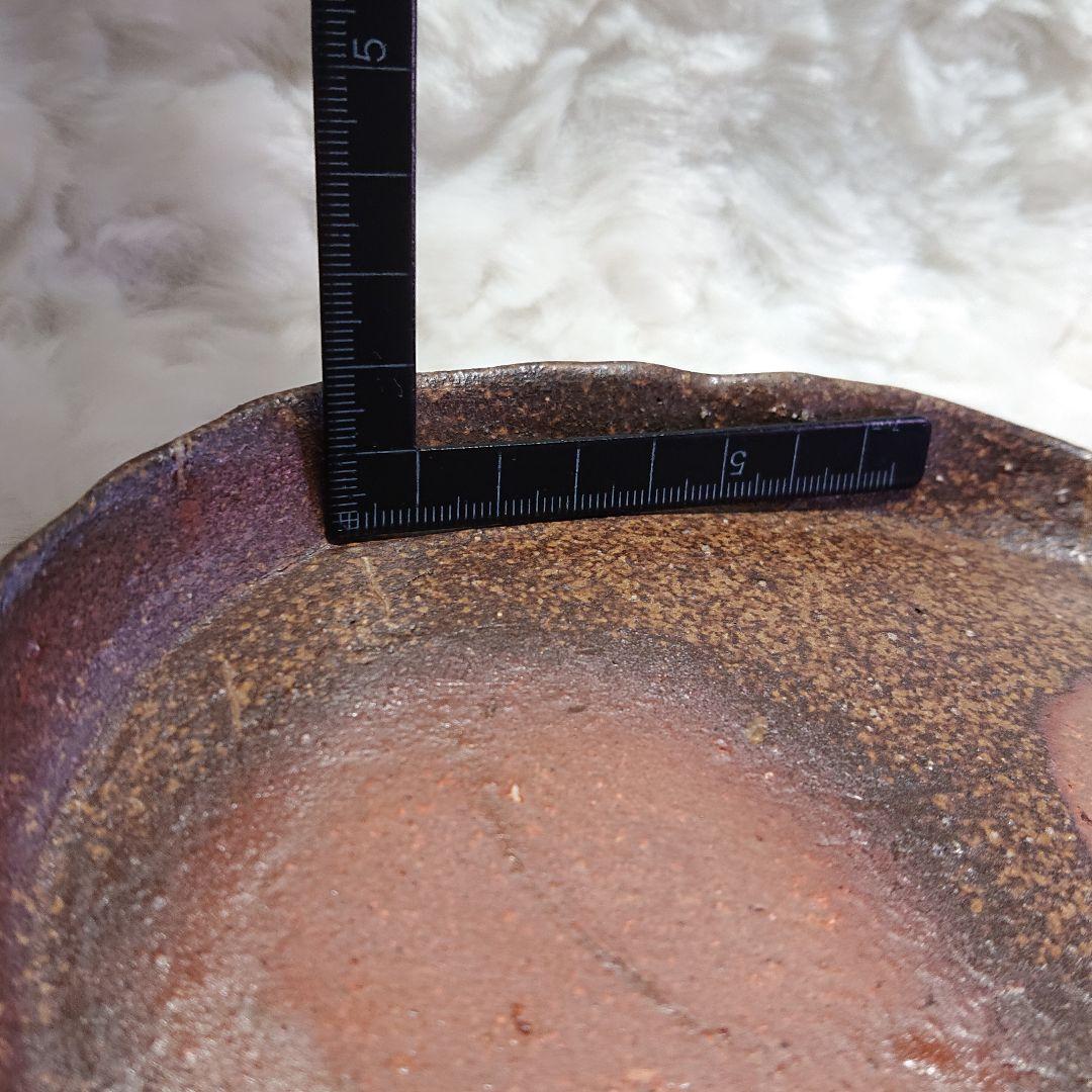 【2473】119..足プレート皿…備前焼