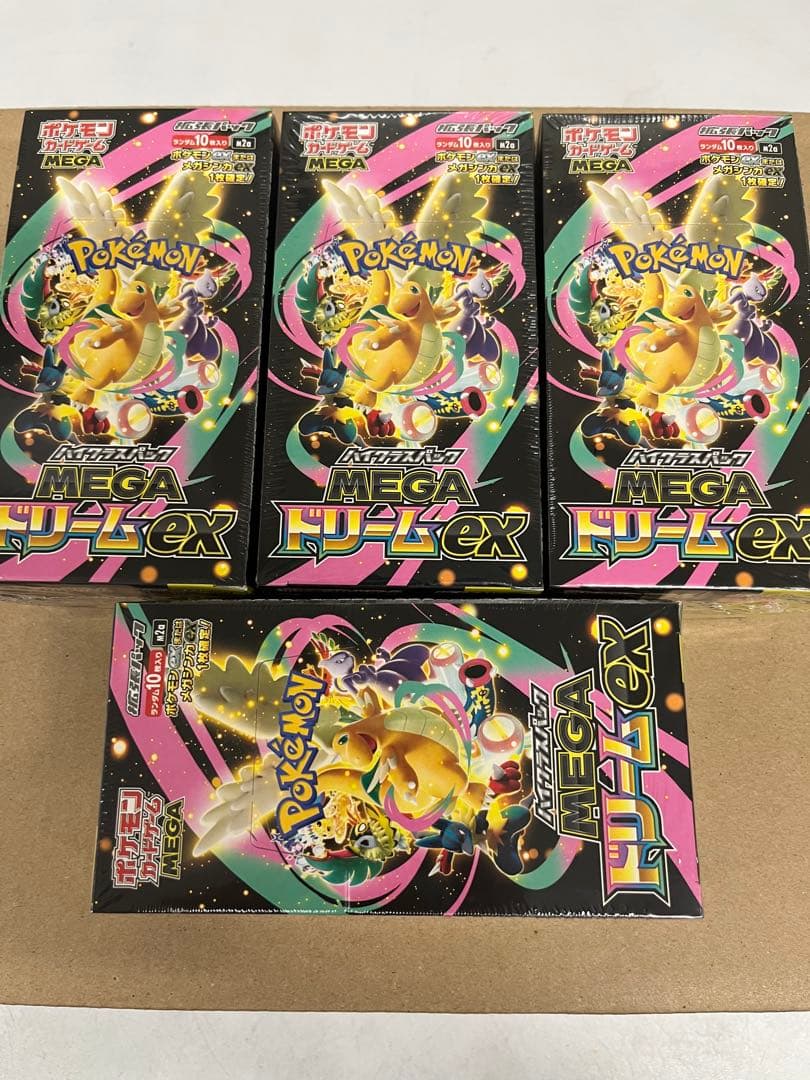 全てシュリンク付き メガドリームex 4BOX