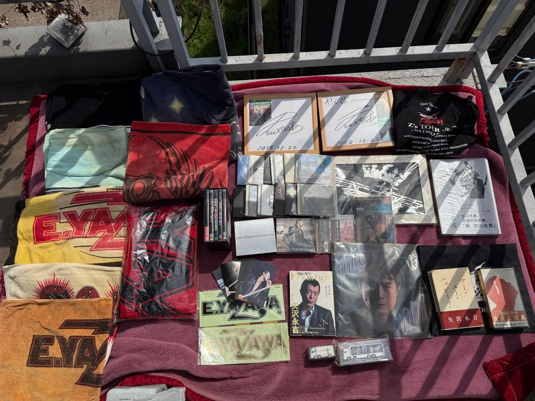 【O-1750】矢沢永吉 内海利勝 CAROL グッズ ポスター タオル CD