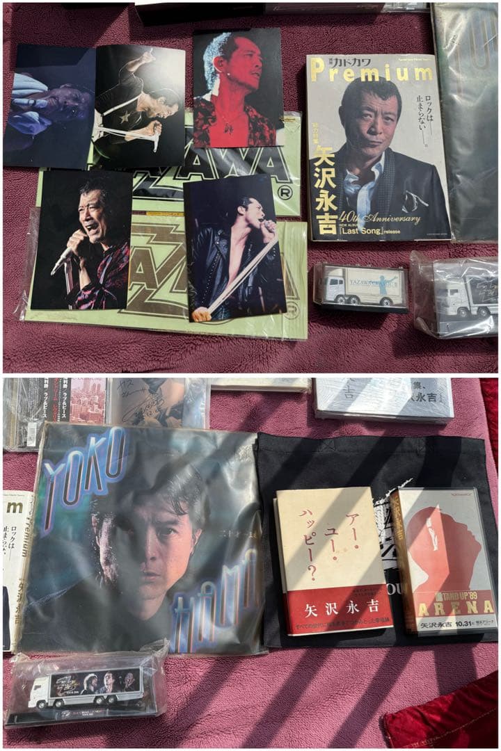 【O-1750】矢沢永吉 内海利勝 CAROL グッズ ポスター タオル CD