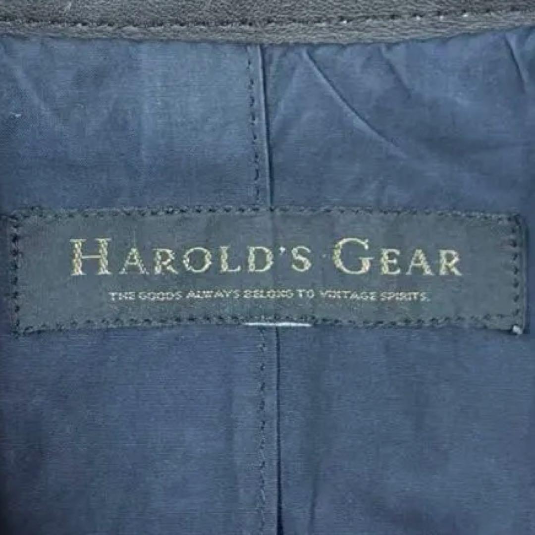 HAROLD'S GEAR レザー シングルライダース ジャケット 本革 牛皮