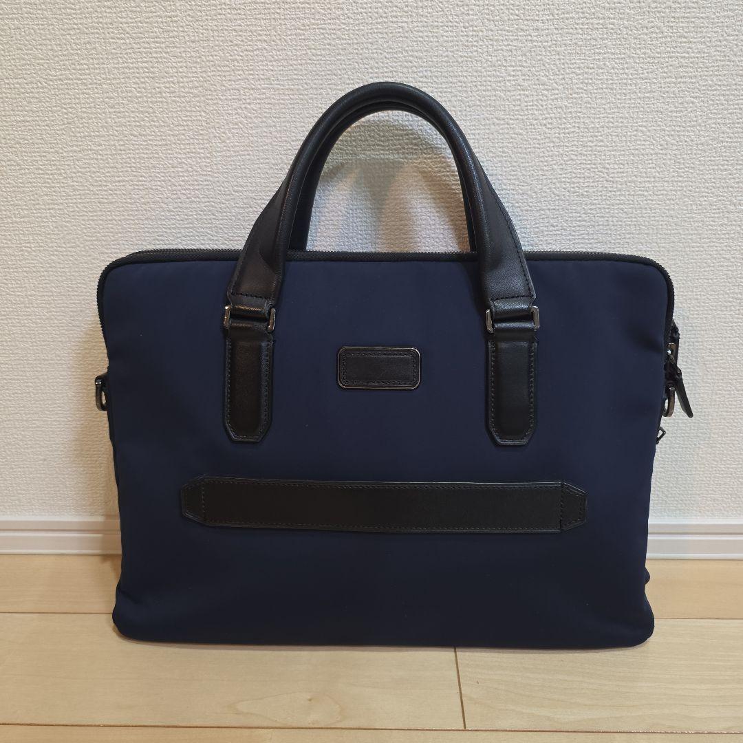 トゥミ ブリーフケース ハリソン シカモア スリム ネイビー TUMI 美品