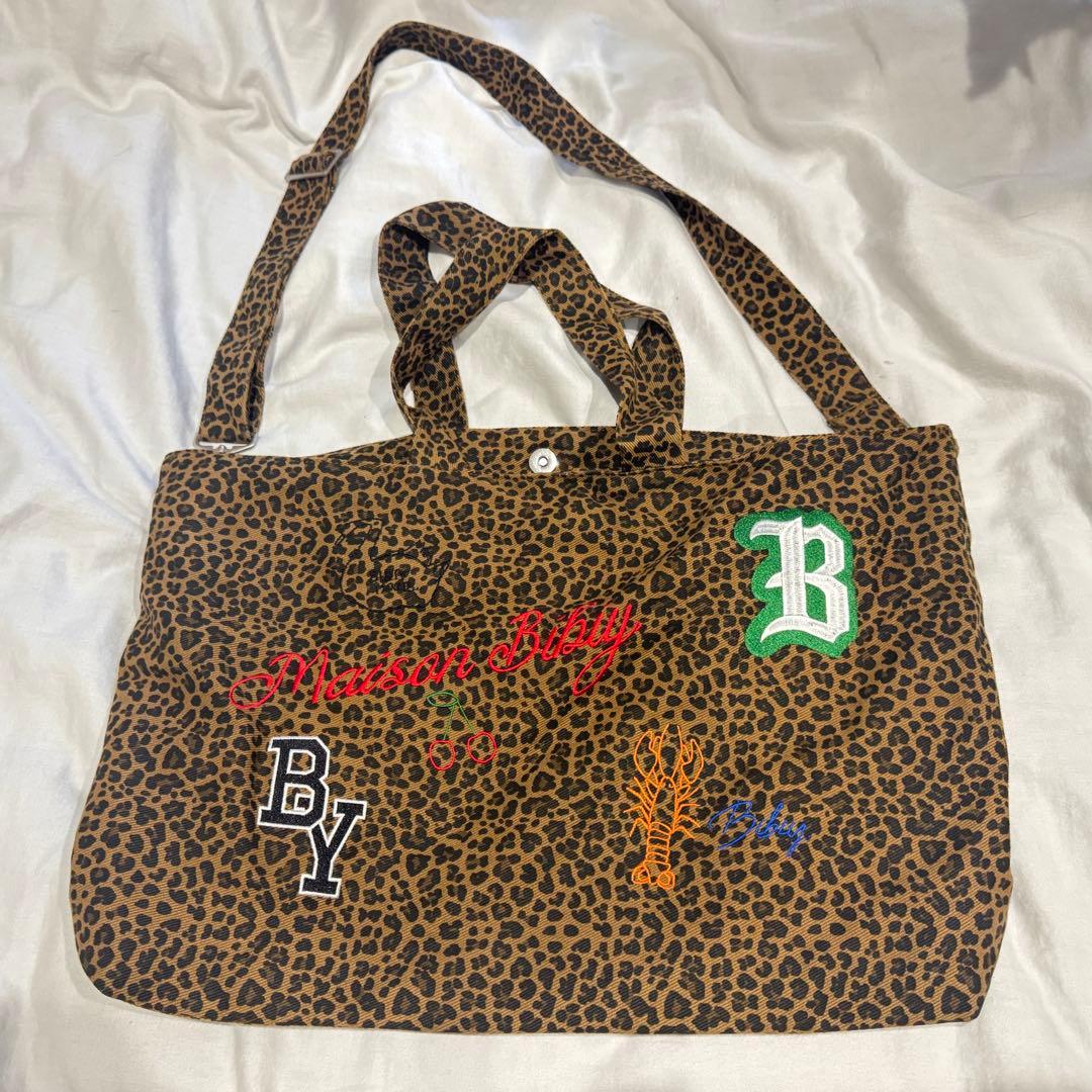 バッグ MAISON BIBIY.LEOPARD TOTE