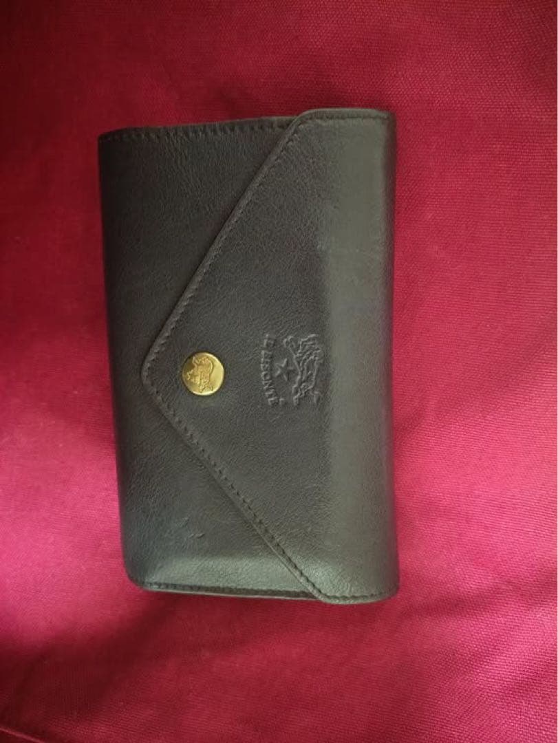 イルビゾンテ ミディアムウォレット 三つ折り財布 ネイビー