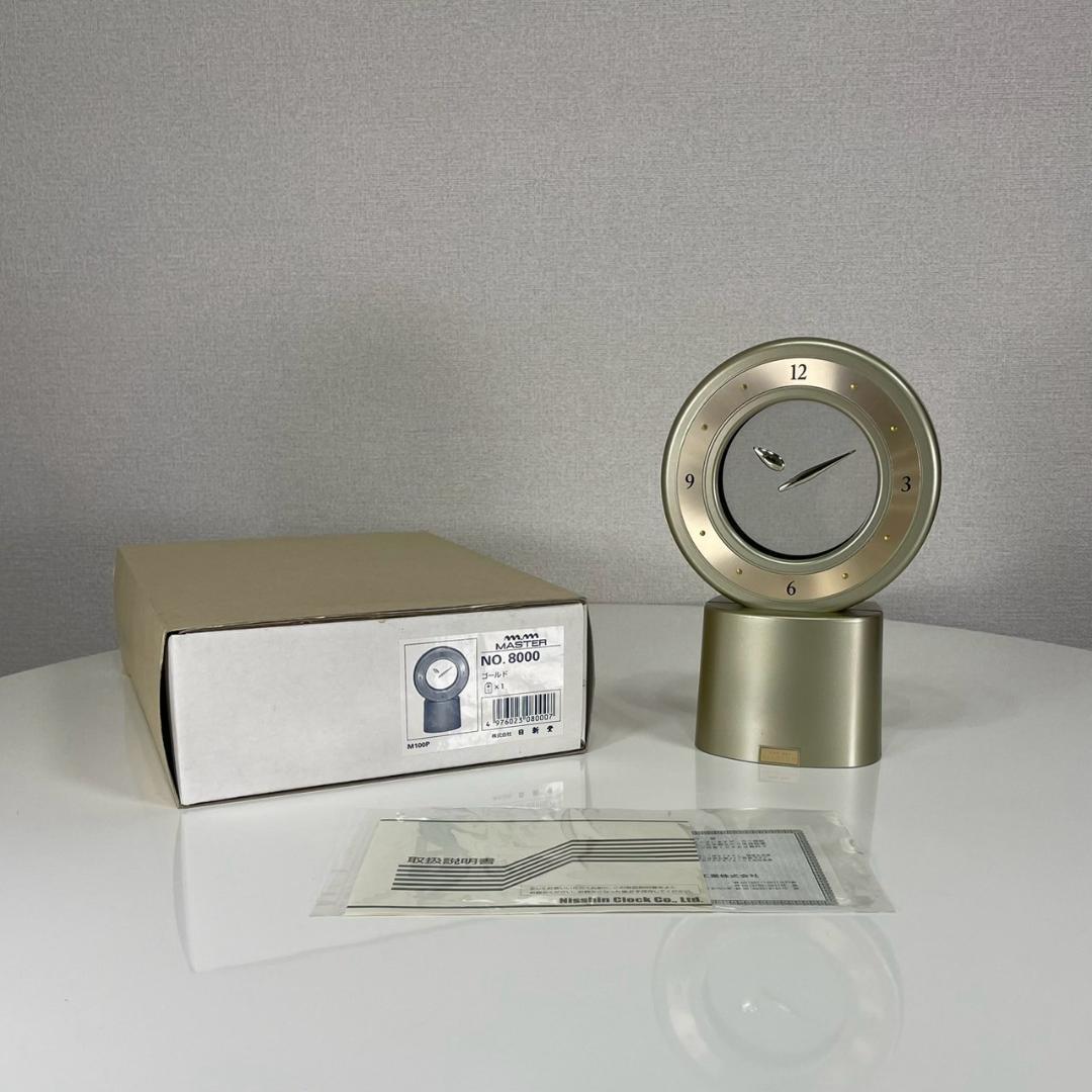 美品 MASTER ミステリークロック ゴールド 置き時計 日新堂 オブジェ