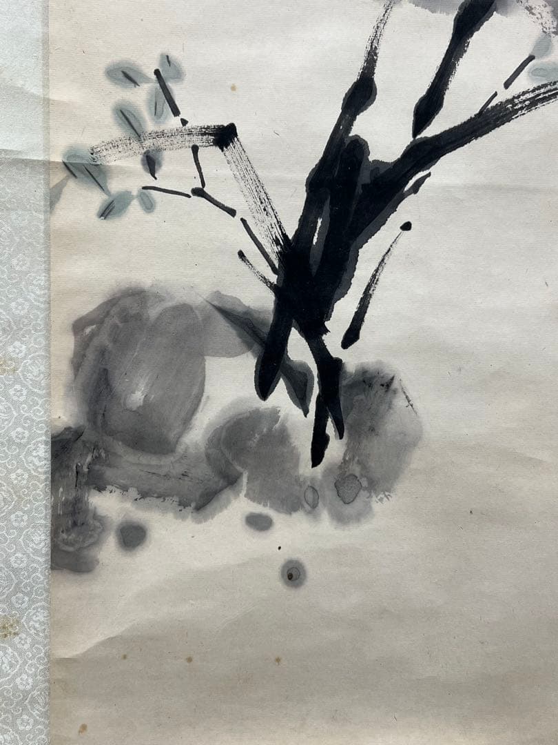 中国古美術　蘭為貴 石魯寫 紙本 肉筆保証