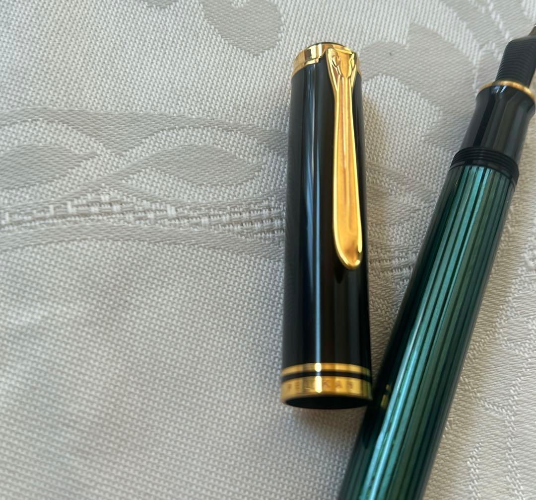 希少なWの刻印 Pelikan スーべレーン　M800グリーン 万年筆