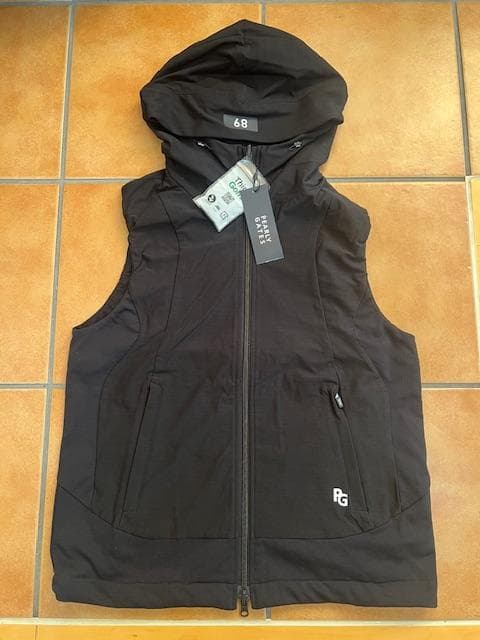 PEARLY GATES フード付きベスト 68サイズ ブラック