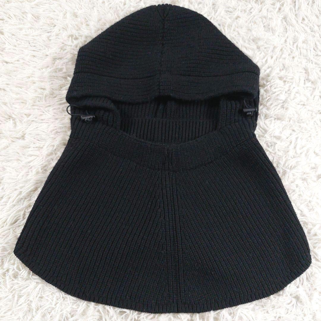 美品 YOKE 23AW 近年モデル ニット バラクラバ ビッグフード ブラック