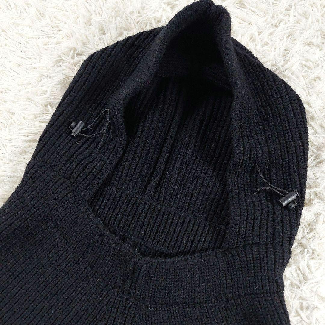 美品 YOKE 23AW 近年モデル ニット バラクラバ ビッグフード ブラック