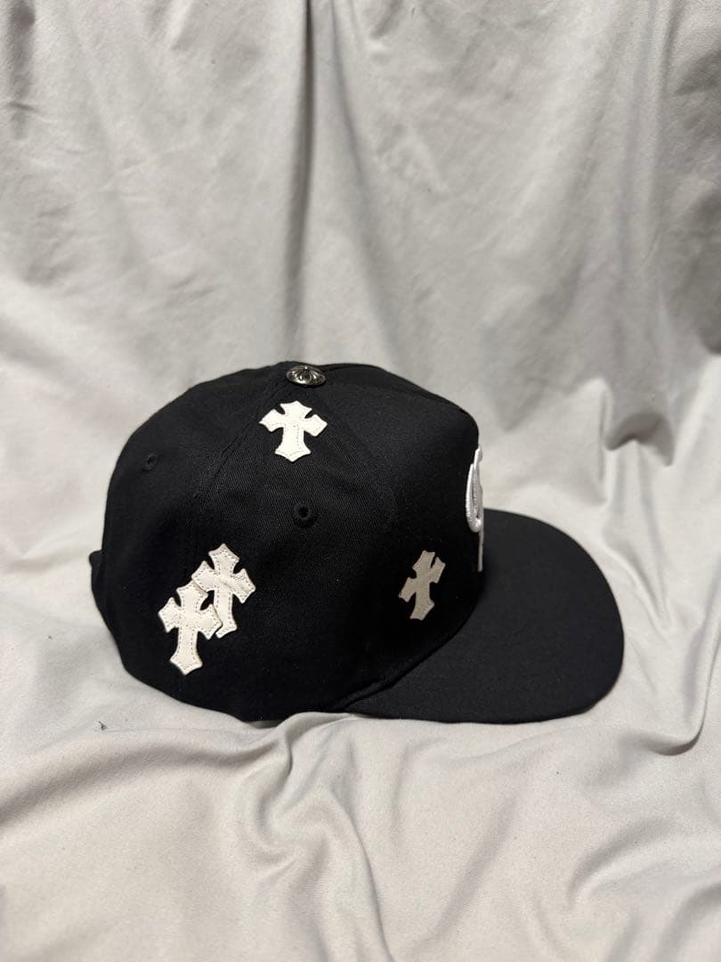 Chrome hearts クロス刺繍 ブラックベースボールキャップ