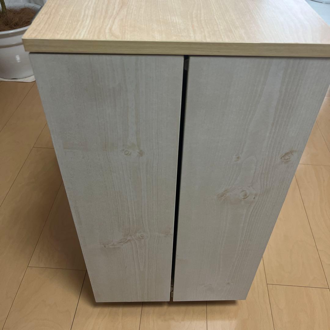 コスメワゴン キャスター付き ホワイト