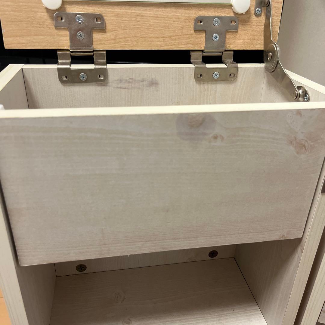 コスメワゴン キャスター付き ホワイト