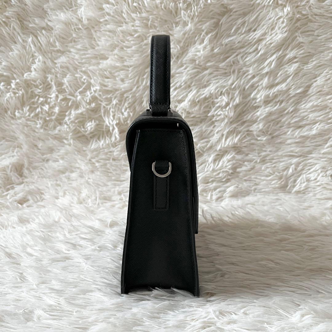 未使用級✨アニエスベー 2Wayハンドバッグ サフィアーノレザー