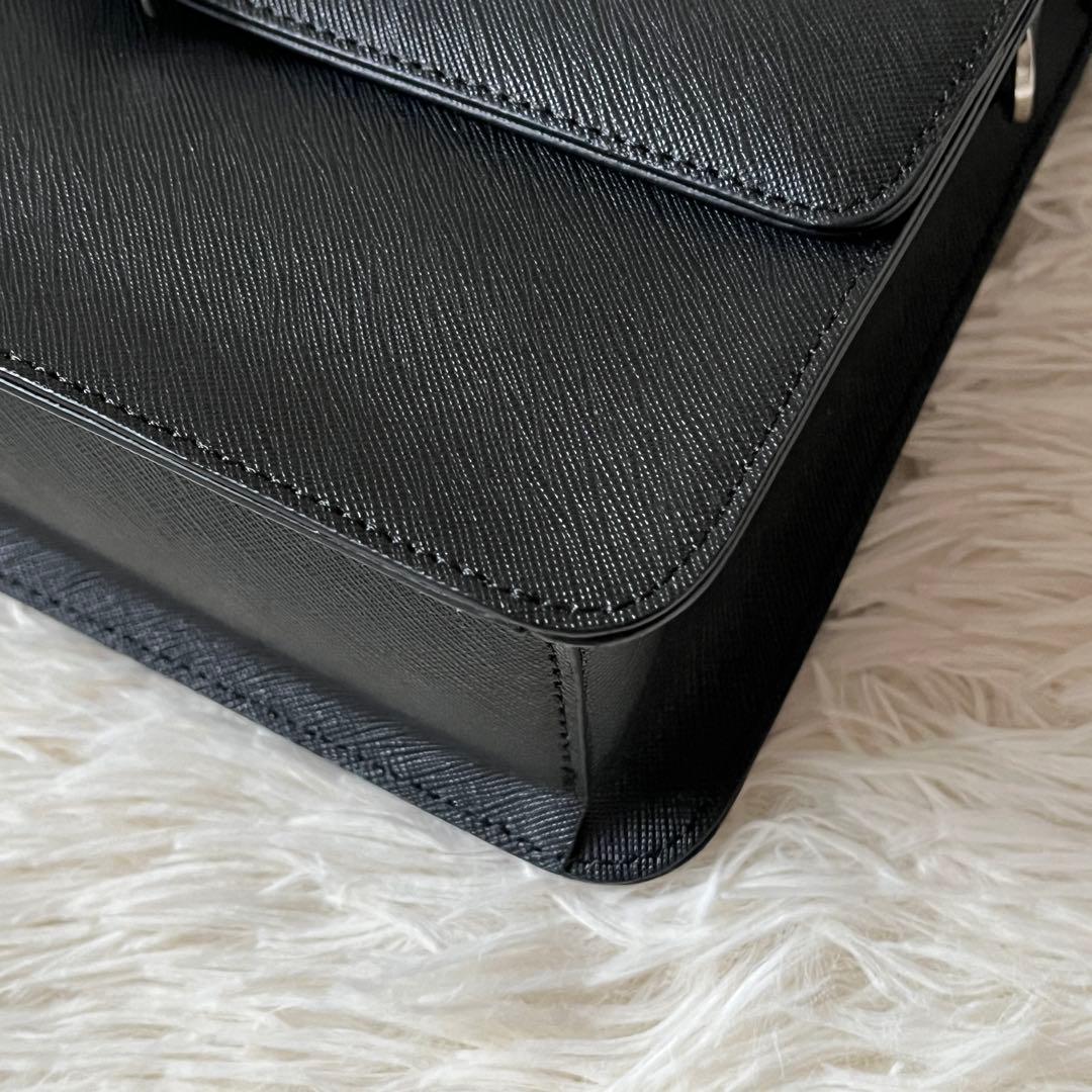 未使用級✨アニエスベー 2Wayハンドバッグ サフィアーノレザー