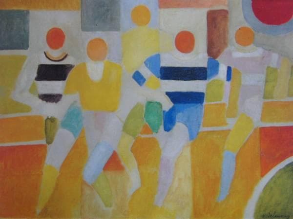Robert Delaunay、Les Coureuｒs、超希少画集より