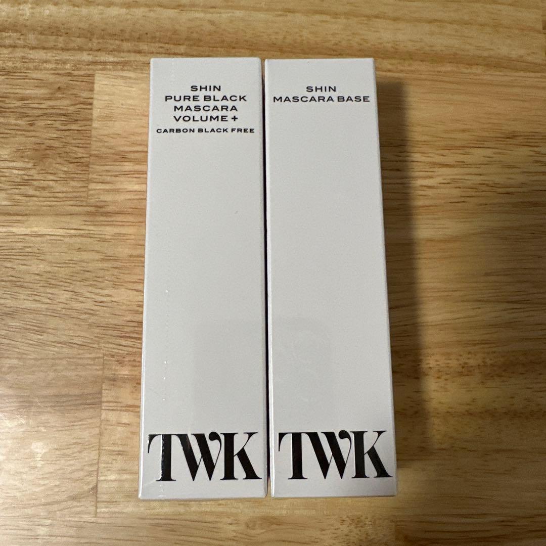 TWKシンピュアブラックマスカラ ボリューム& TWKシンマスカラベースセット