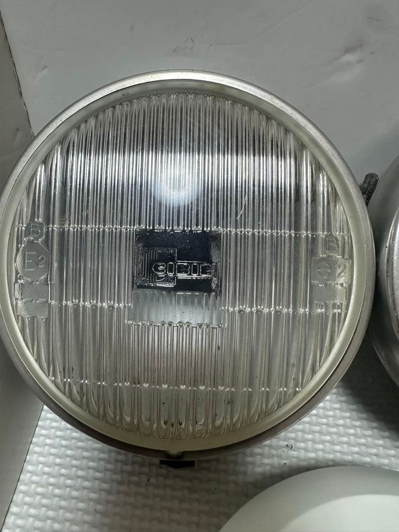 当時物デュアルカウル用CIBIEフォグランプ/ライトカバー付シビエ