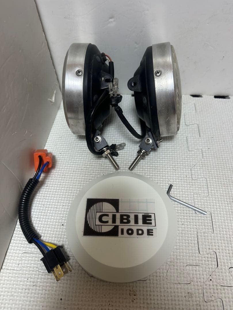 当時物デュアルカウル用CIBIEフォグランプ/ライトカバー付シビエ