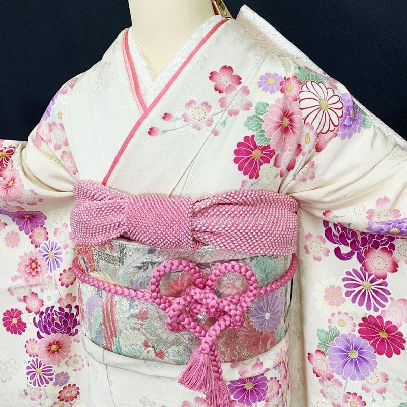 503z21☆人気色！山本寛斎 振袖 刺繍 金彩 地紋☆美品 成人式 結婚式