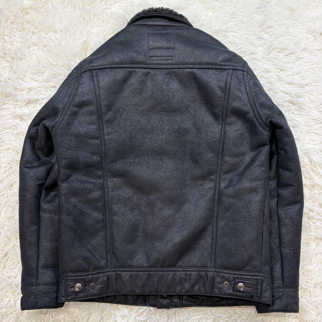 【美品】リー シップスジェットブルー別注 フェイクムートン ストームライダー S