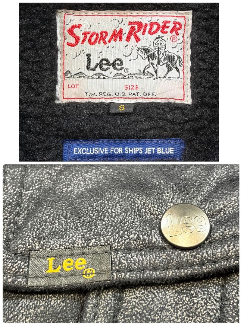 【美品】リー シップスジェットブルー別注 フェイクムートン ストームライダー S