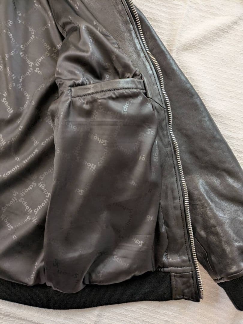 Schott ショット レザー ジャケット MA-1 バワリー 羊革 ラム