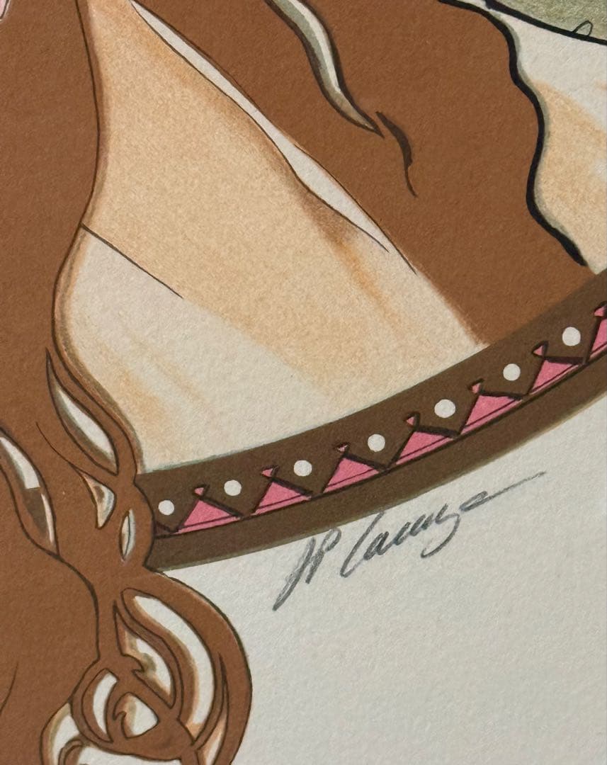 アルフォンス・ミュシャ　限定リトグラフ 代表作 ビザンチンヘッド　ブルネット