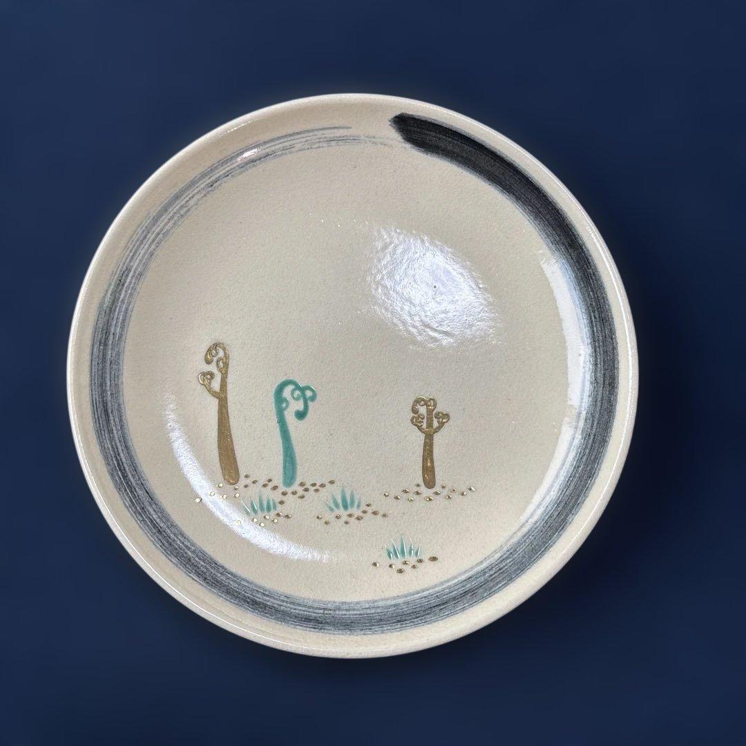 永楽善五郎　即全　仁清写　わらび　銘々皿5客