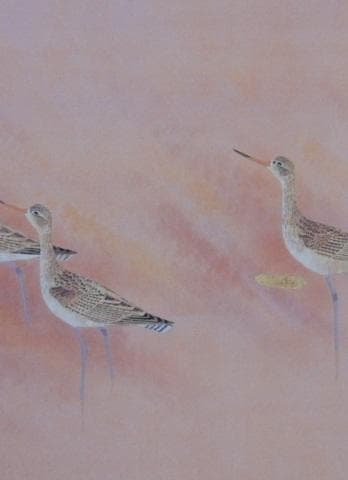 上村淳之、【秋信】、希少な額装用画集より、新品額装付