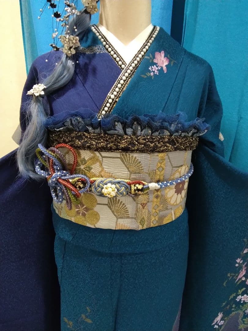 振袖フルセット、やまと誂製振袖、重ね衿、帯揚げ帯締め、西陣袋帯、襦袢、ガード加工