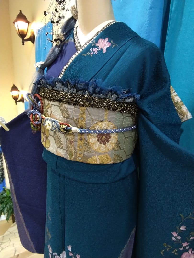 振袖フルセット、やまと誂製振袖、重ね衿、帯揚げ帯締め、西陣袋帯、襦袢、ガード加工