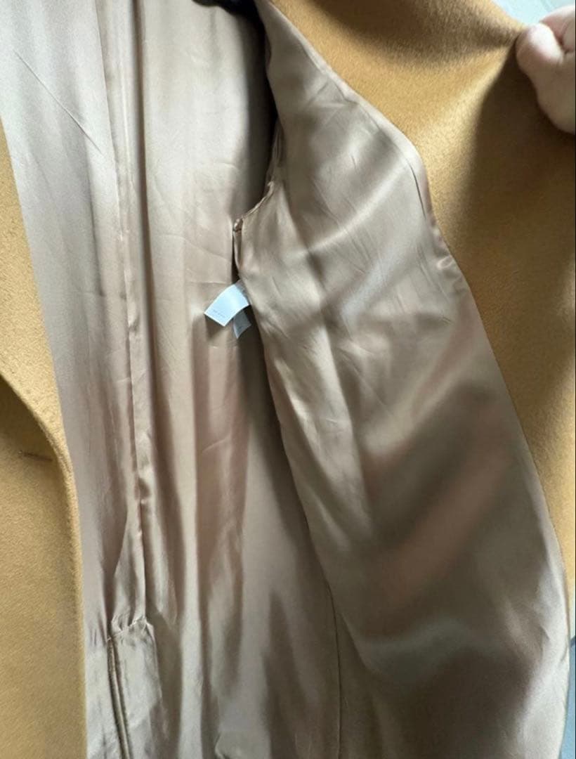 【美品】23区 ロングコート カシミヤ混 46