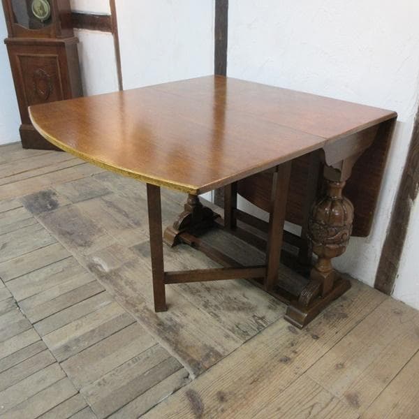 イギリス アンティーク 家具 ゲートレッグテーブル バタフライ 英国 6115e