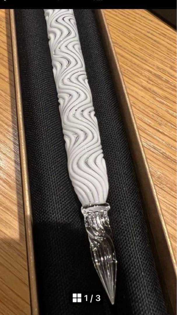 HASEガラス工房　ガラスペン　ペンレスト付き