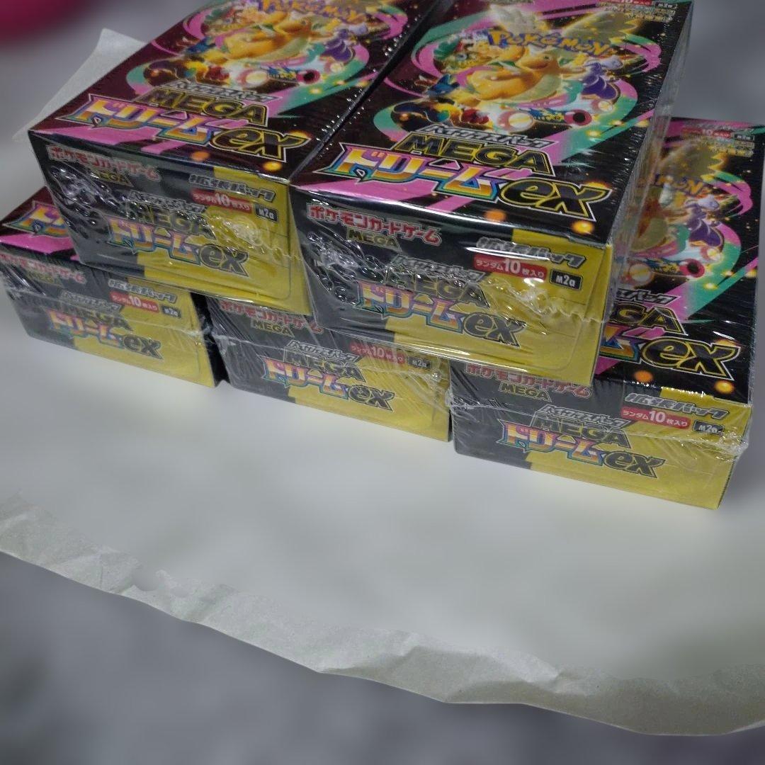 ポケモンカードゲーム メガドリームexシュリンク付き　5BOX