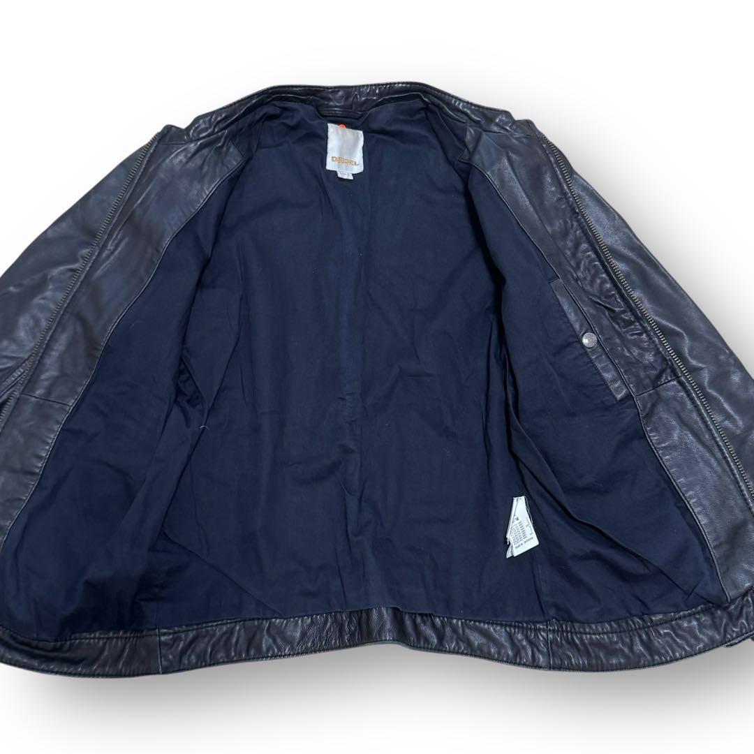 DIESEL ディーゼル　ラムスキン　レザージャケット　ライダース　メンズS〜M