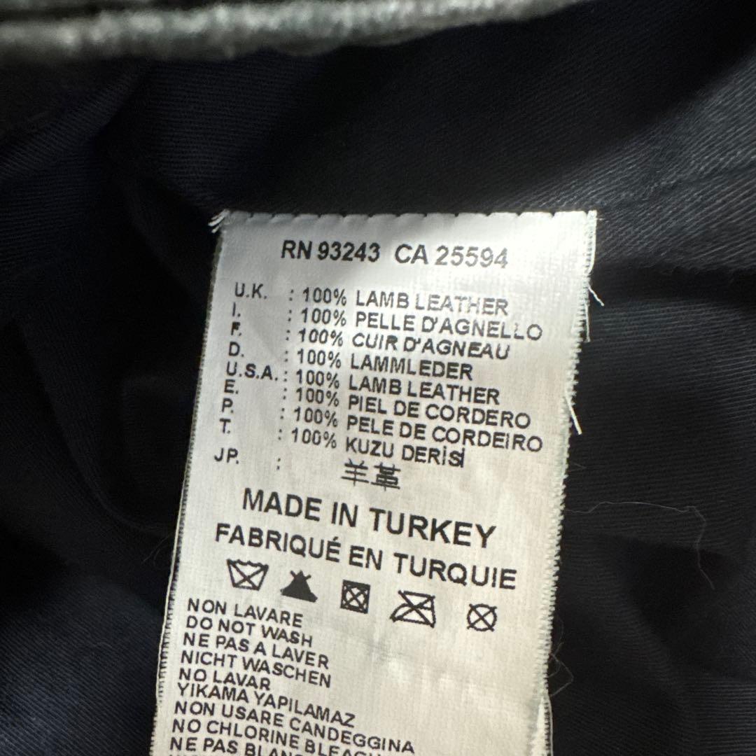 DIESEL ディーゼル　ラムスキン　レザージャケット　ライダース　メンズS〜M