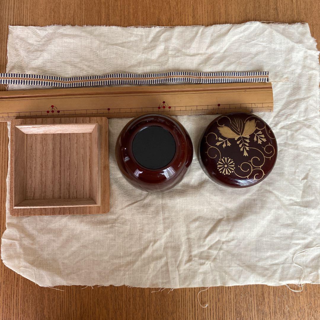 棗 茶道具 共箱付き 中古品