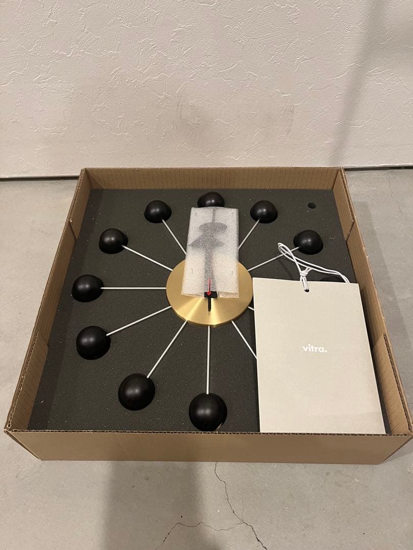 専用ジョージネルソン　ボールクロック　黒　真鍮