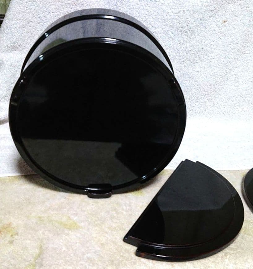 茶道具真塗手桶、水指 A383