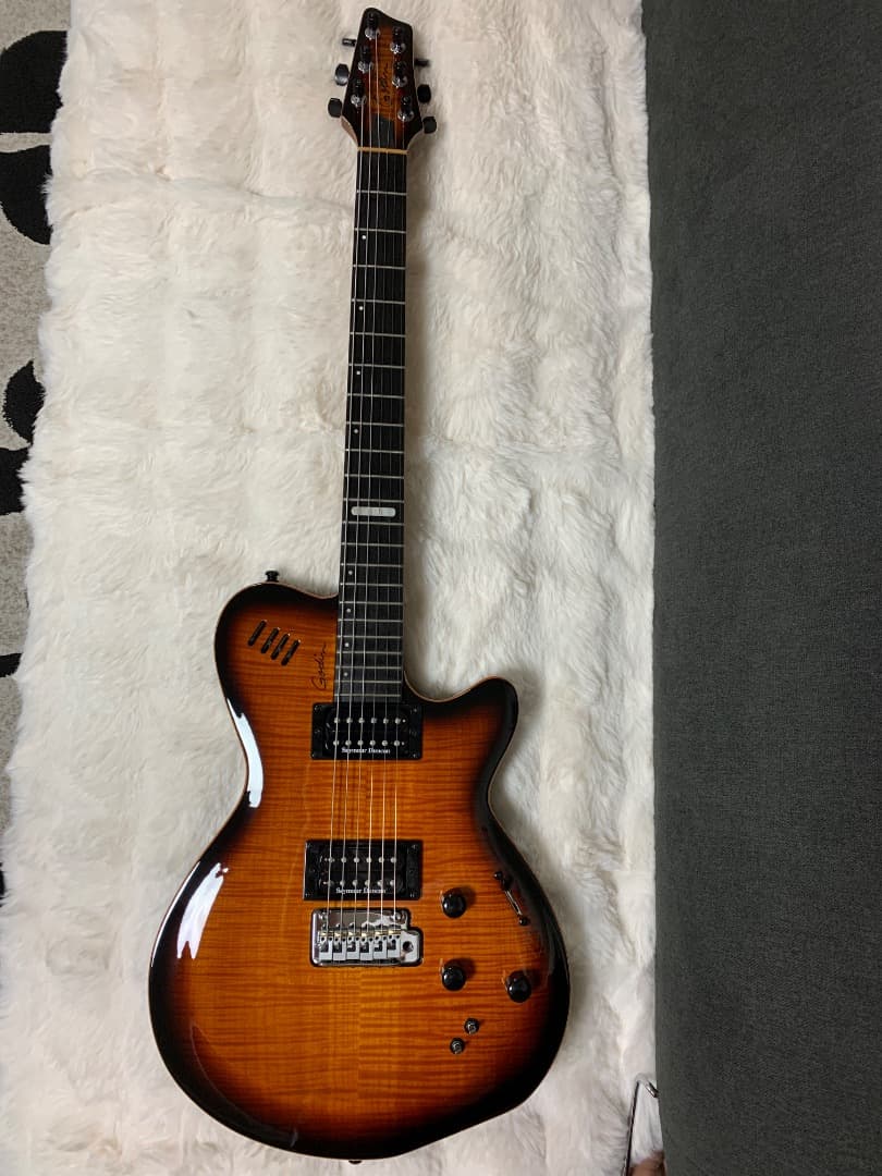 ギター Godin LGXT Cognac Burst Flame AAA