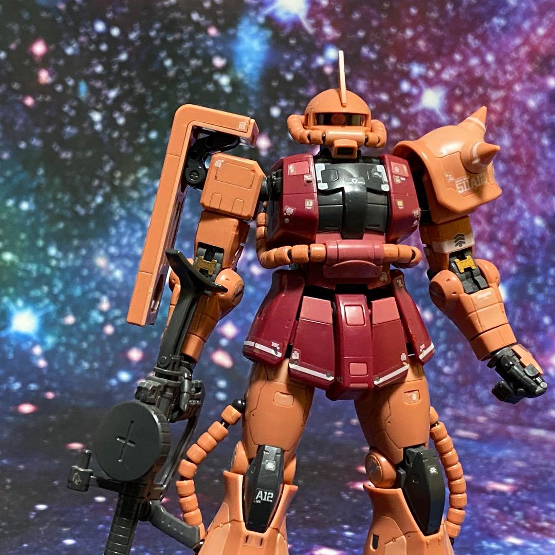 ガンプラ RG 1/144 シャア専用ザク 完成品3体セット