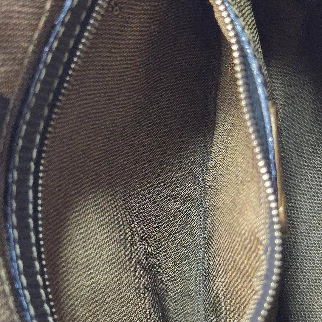 美品 FENDI ショルダーバッグ ペカン柄 キャンバス レザー