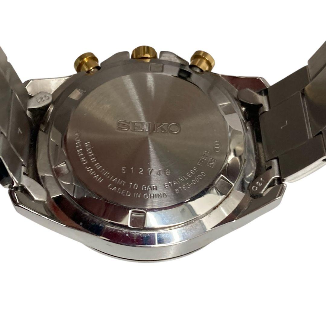 T*s様 O22006 SEIKO クロノグラフ 8T63-00D0 ブラックゴ