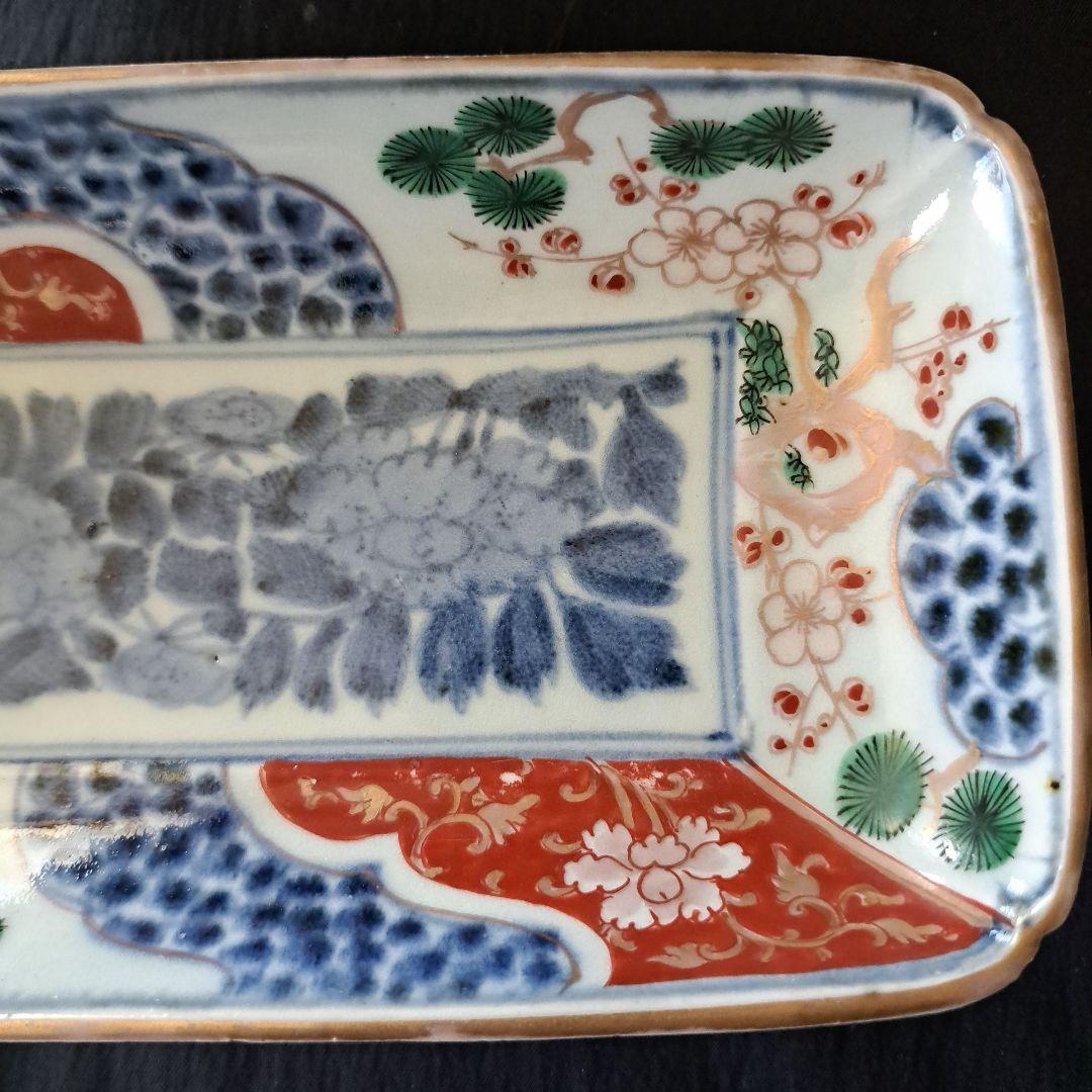 「high level 古伊万里長皿の美！」 色絵皿3客セット 骨董アン